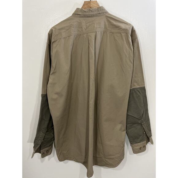 Gorpcore Utility Retro Outdoors Safari Work Button Up Shirt XLT Hunting Dad - Picture 2 of 13